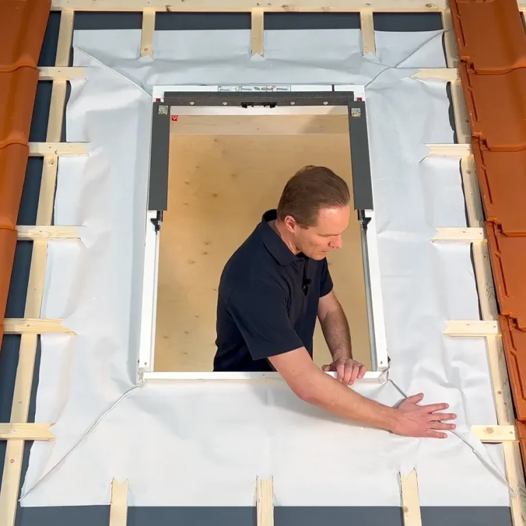 Waterkerend manchet plaatsen