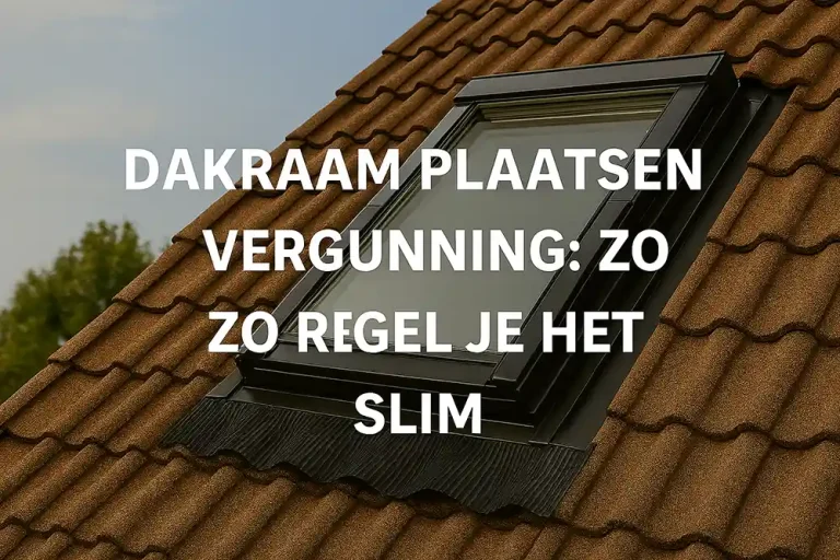 Dakraam plaatsen vergunning