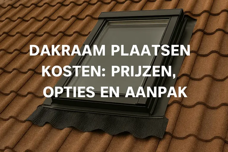 Dakraam plaatsen kosten: prijzen, opties en aanpak