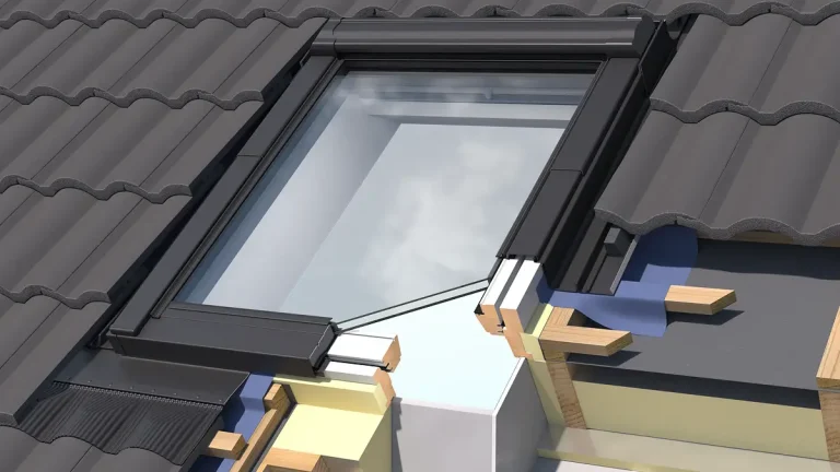 Dakraam detail inbouw
