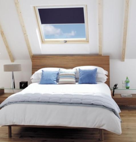 Dakraam in de slaapkamer